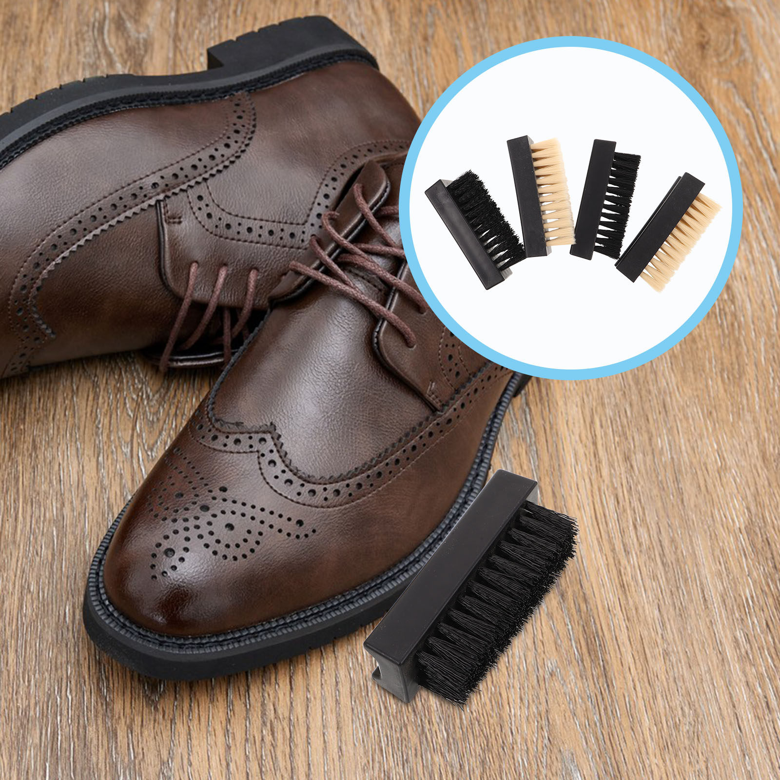 Sneaker Care Cleaner - 4-częściowy zestaw szczotek do czyszczenia butów,